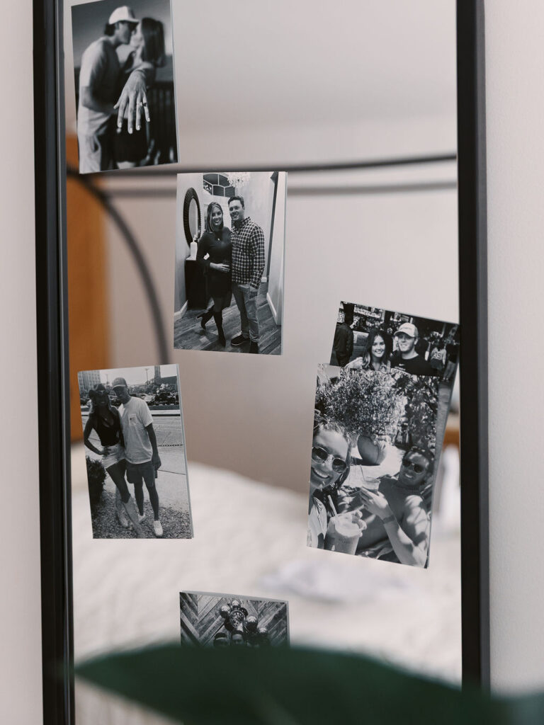 Michigan Micro-wedding on film in falling snow, Fennville MI