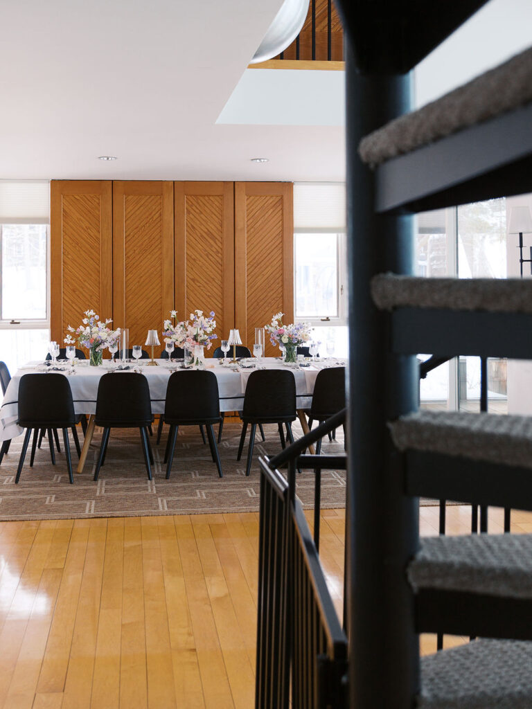 Michigan Micro-wedding on film in falling snow, Fennville MI