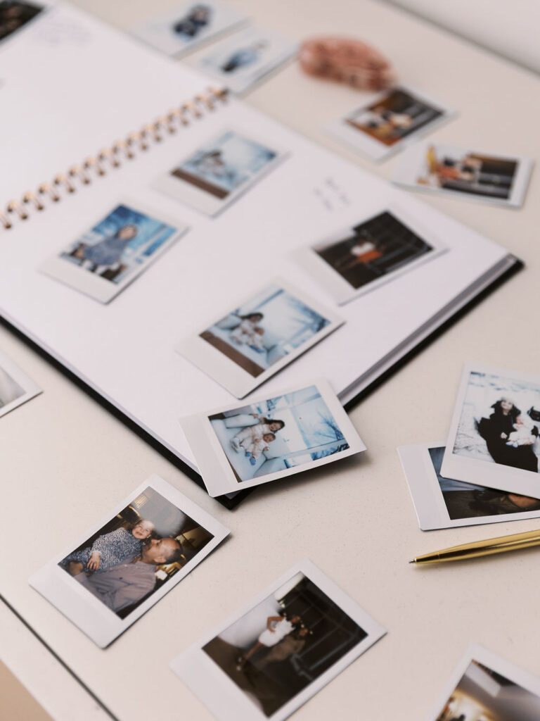 Michigan Micro-wedding on film in falling snow, Fennville MI