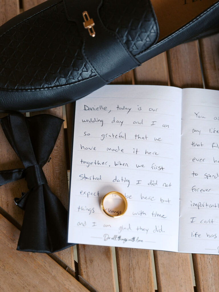 Michigan Micro-wedding on film in falling snow, Fennville MI