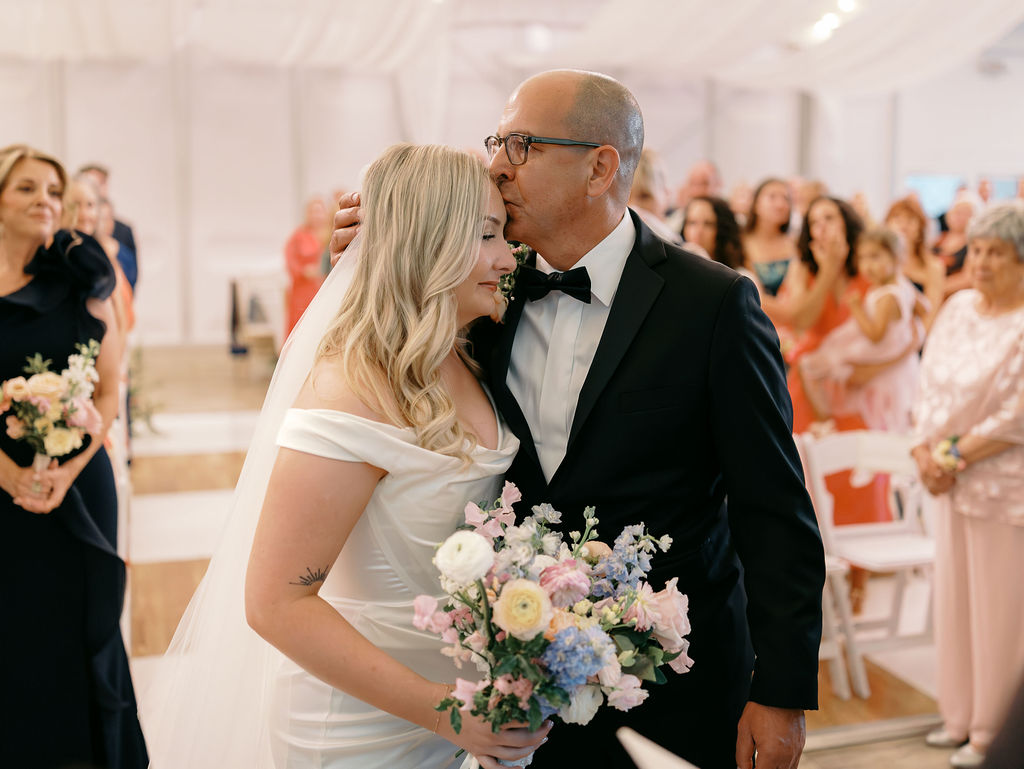 emotional ceremony Elegant and romantic late summer Chicago garden estate wedding