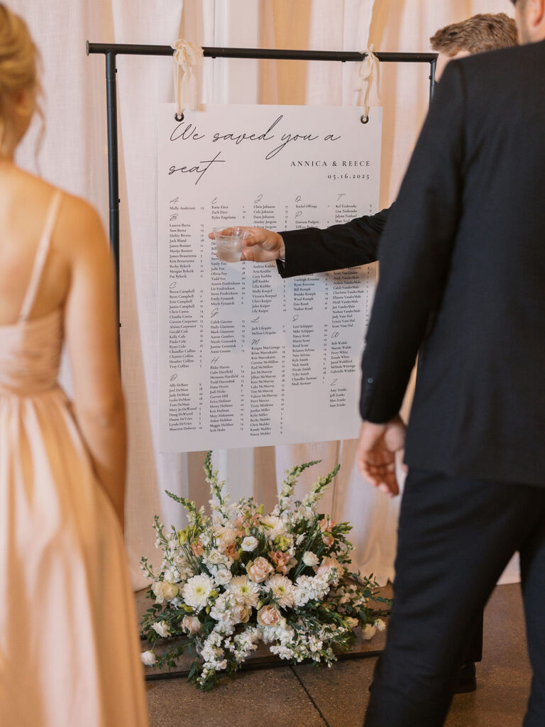 Port 393 wedding phots on film of reception