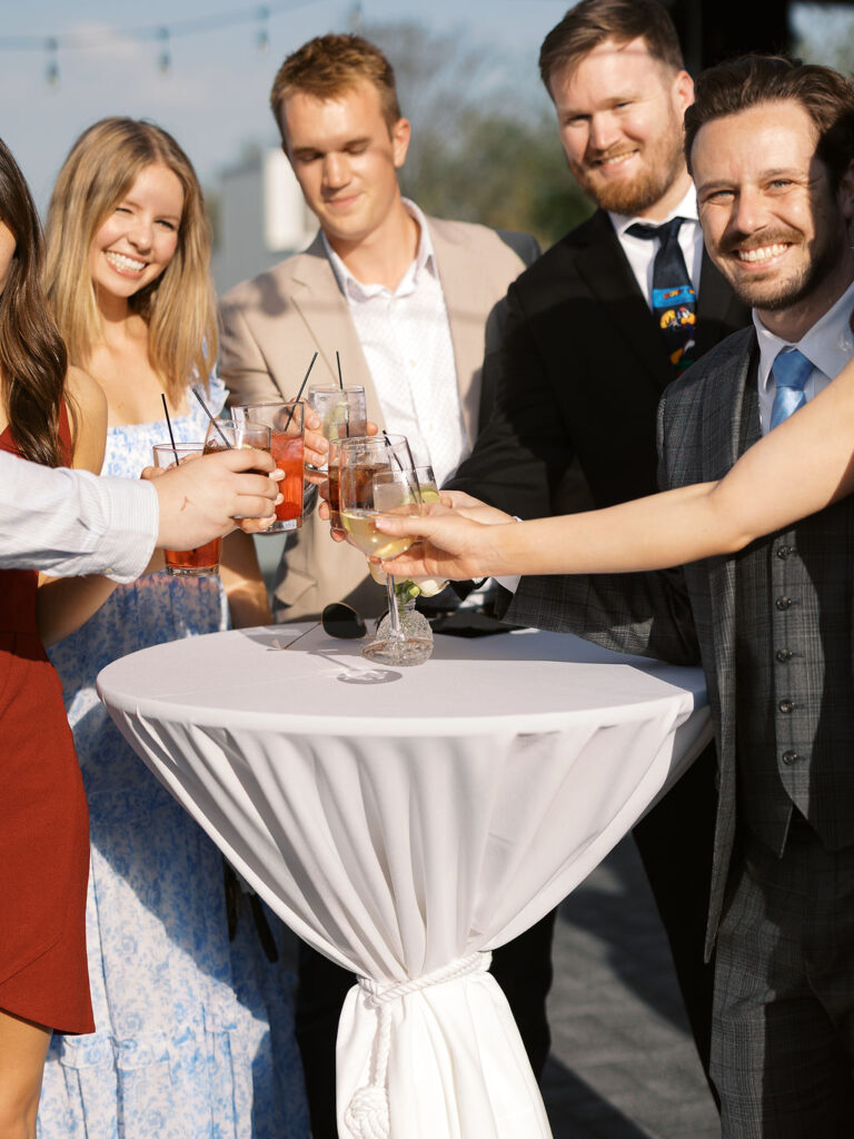 Port 393 wedding phots on film of reception